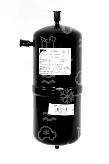 sběrač chladiva,  1,6 l, vstup 06 mm ODS, výstup 06 mm
